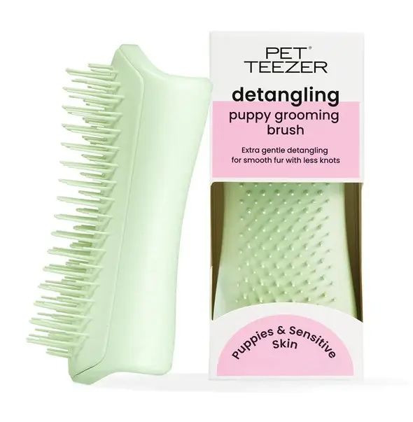 Pet Teezer Puppy Grooming Brush grønn