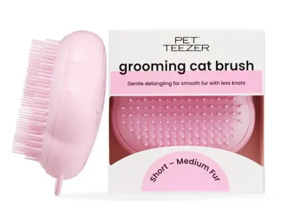 Pet Teezer Cat Grooming Brush rosa