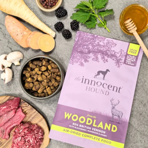 the Innocent Hound Air-dried food Woodland British Venison 70g