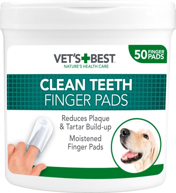 Vets Best Clean Finger Pads til tannpleie 50 stk