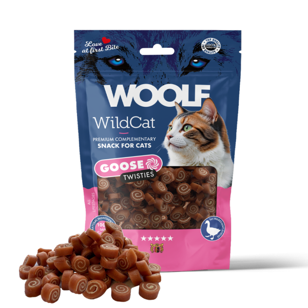 Woolf Wildcat Twisties Goose 50g
