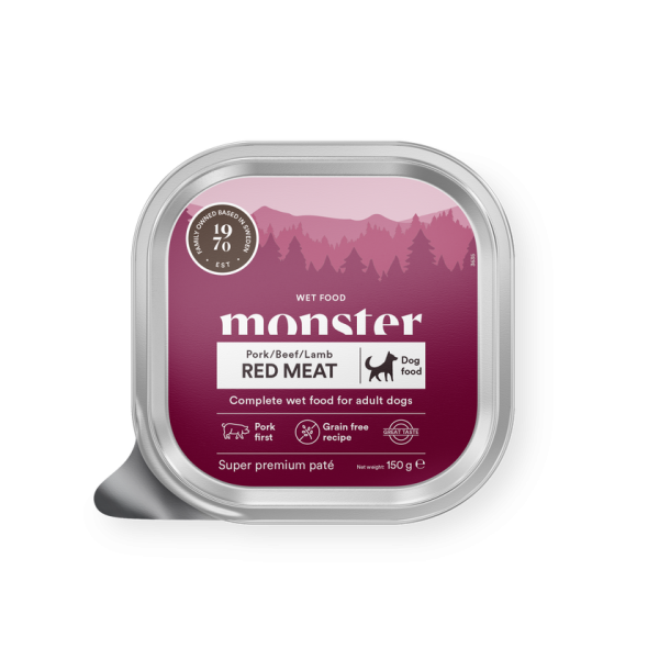 Monster Dog Adult Red Meat Paté boks 150g