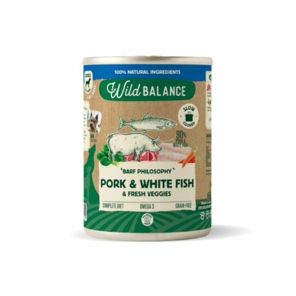 Wild Balance Barf Philosophy Pork, white fish & fresh veggies 400g