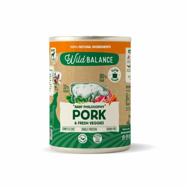 Wild Balance Barf Philosophy Pork & fresh veggies 400g
