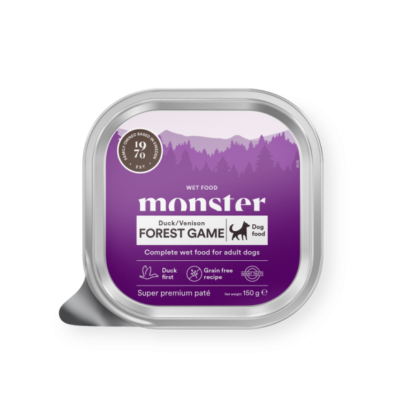 Monster Dog Adult Forest Game Paté boks 150g
