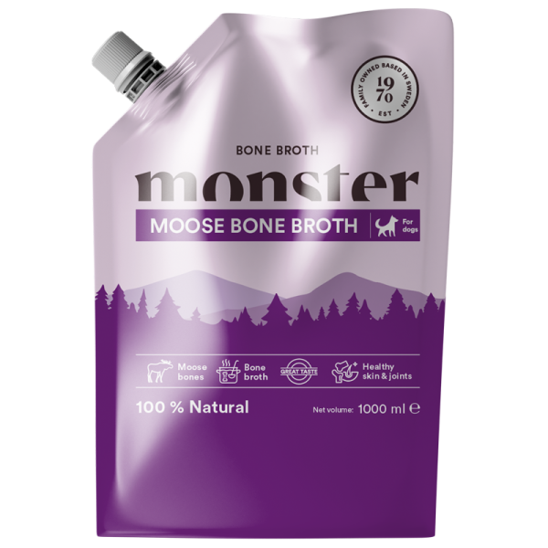 Monster Dog Bone Broth Moose 1L