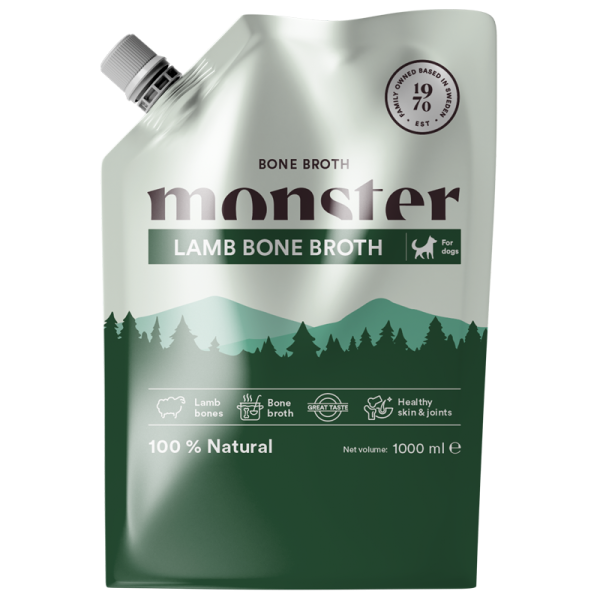 Monster Dog Bone Broth Lamb 1L