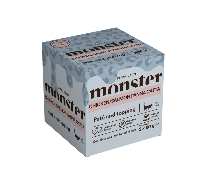 Monster Cat Panna Catta Chicken/Salmon 2x80g