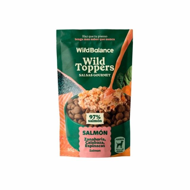 Wild Balance WIld Toppers Gourmetsaus m/laks & grønnsaker 85g