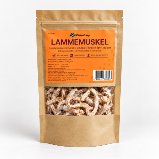 Radical.Dog Frysetørket Lammemuskel 150g