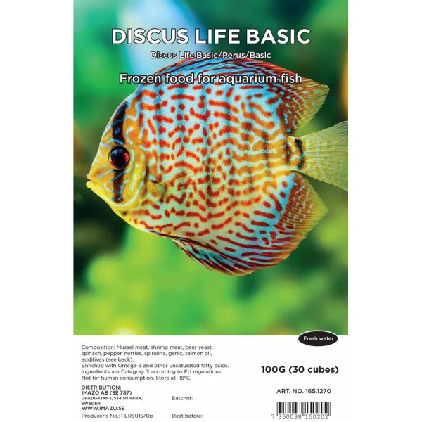 AkvarieTeknik Fryst Discus Life Basic Blister 100g