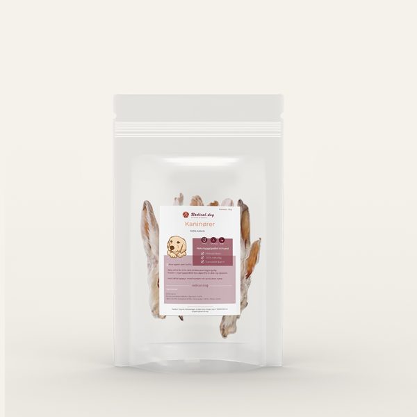 Radical.Dog Kaninører m/pels 1kg løsvekt
