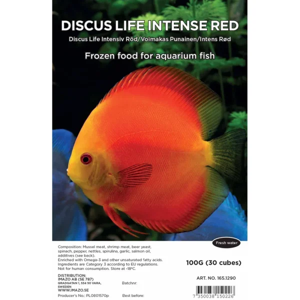 AkvarieTeknik Fryst Discus Life Red Blister 100g