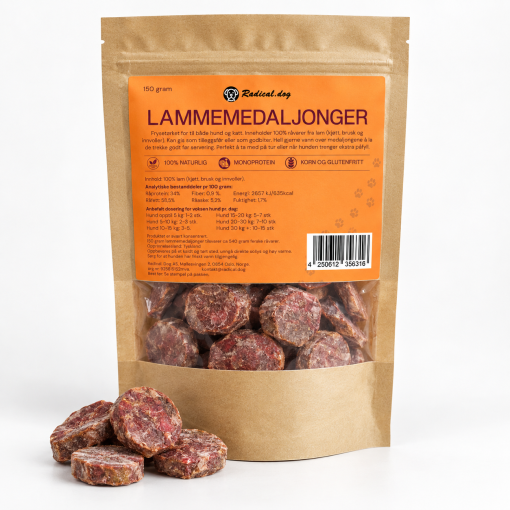 Radical.Dog Frysetørkede Lammemedaljonger 150g