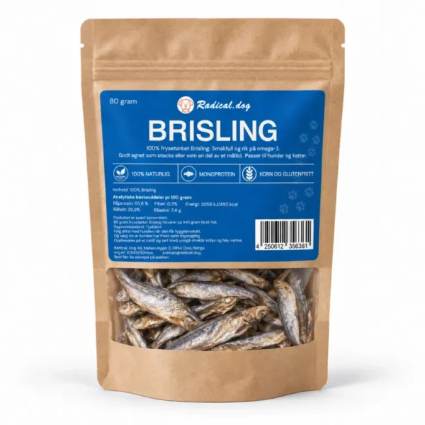 Radical.Dog Frysetørket Brisling 80g