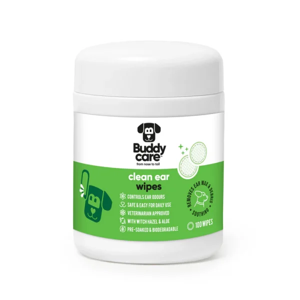 Buddy Care Dog Ear Wipes 100stk