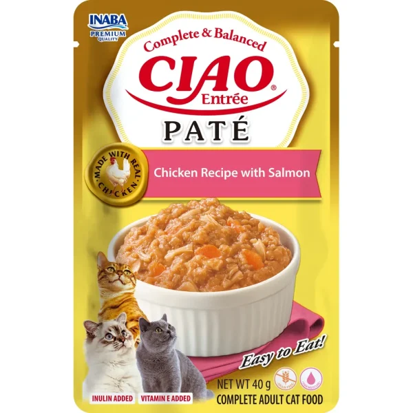 Ciao Cat Meat Entrée Paté Chicken/salmon 40g