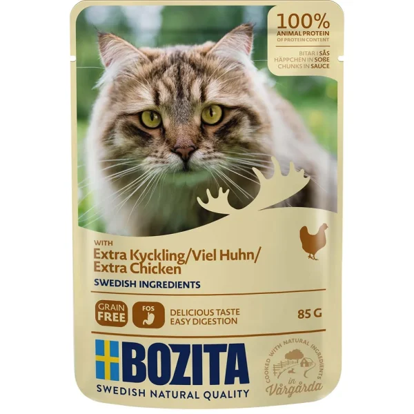 Bozita Feline Extra Chicken Chunks in Sauce 85g