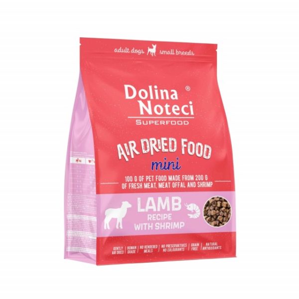 Dolina Noteci Superfood Air Dried Food Mini Lamb & Shrimp 1kg