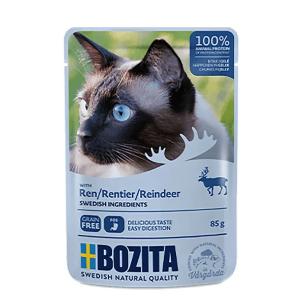 Bozita Feline Reindeer Chunks in Jelly 85g