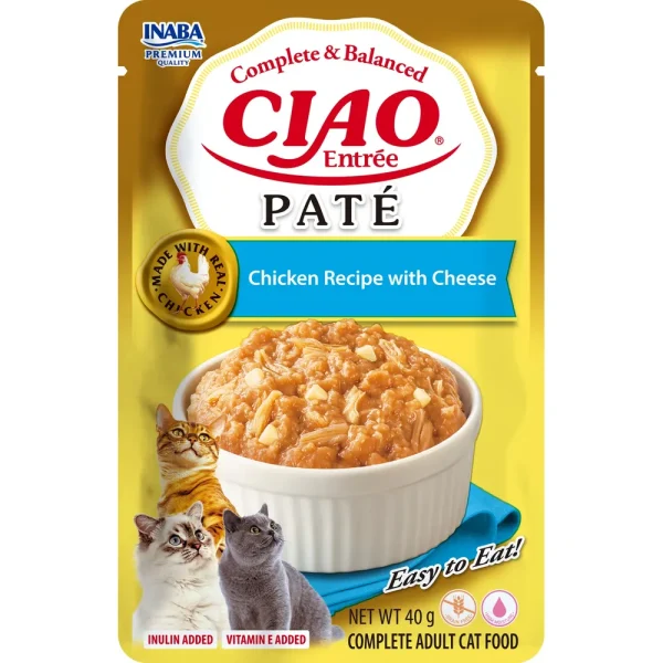 Ciao Cat Meat Entrée Paté Chicken/cheese 40g
