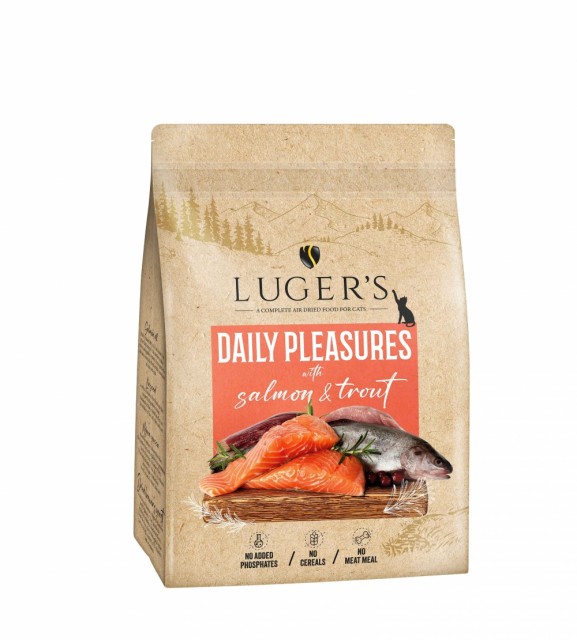 Luger's Cat Air Dried Food Daily Pleasures w/Salmon & Trout 1kg