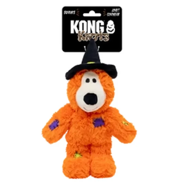 KONG Halloween Wild Knots Witch Bear Orange S/M 22x12x18cm