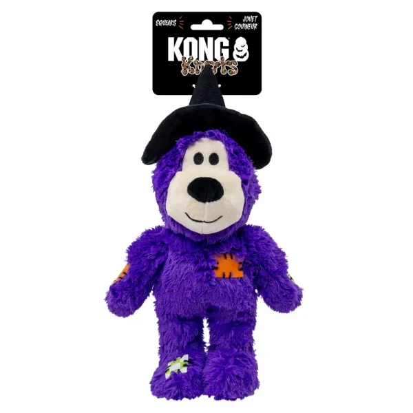 KONG Halloween Wild Knots Witch Bear Purple M/L 25,5x23x8,5cm