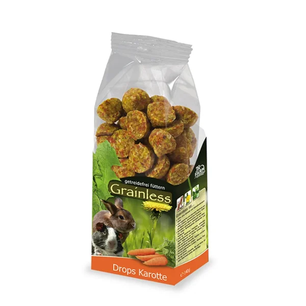 JR Farm Grainless Drops Gulrot 140g