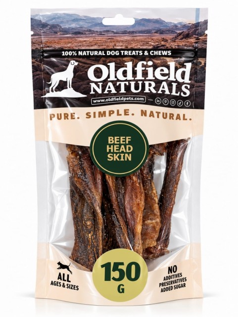 Oldfield NATURALS Hodehud av storfe 150g