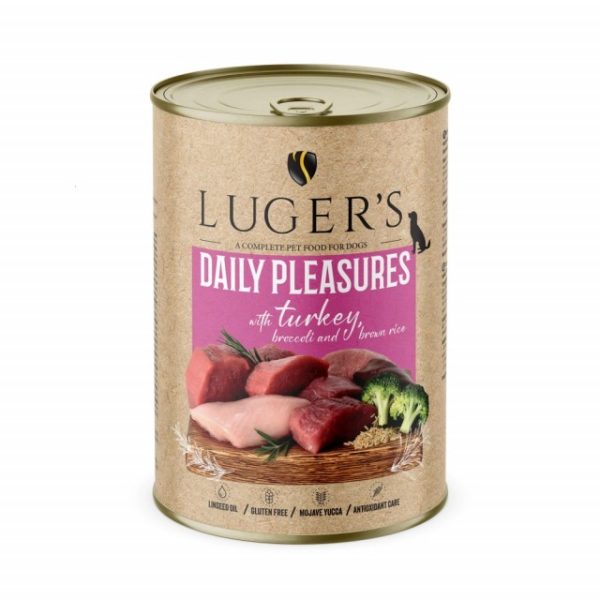 Luger's Daily Pleasures w/Turkey, Broccoli and Brown Rice 400g