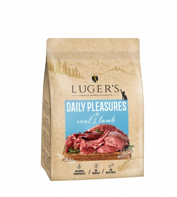 Luger's Cat Air Dried Food Daily Pleasures w/Veal & Lamb 1kg