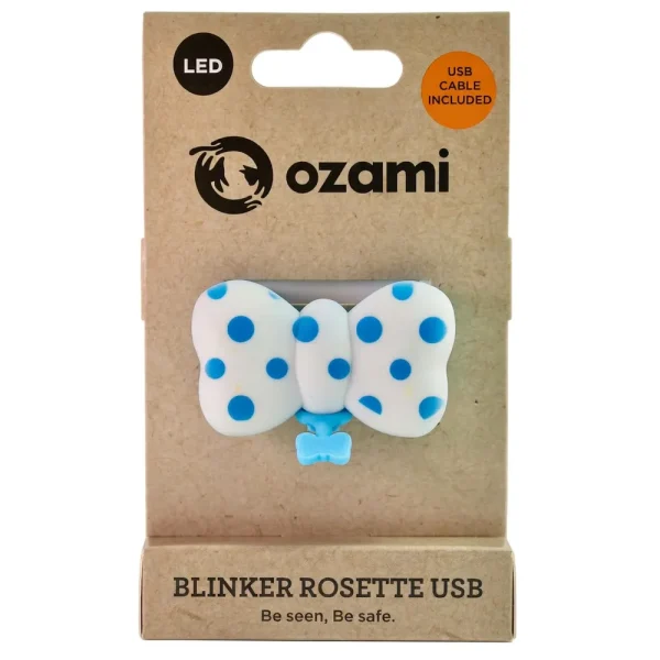 Ozami Blinker Sløyfe Blå 5,7x3,4x2,5cm