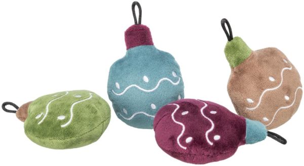 Julekuler plysj m/kattemynte 18cm
