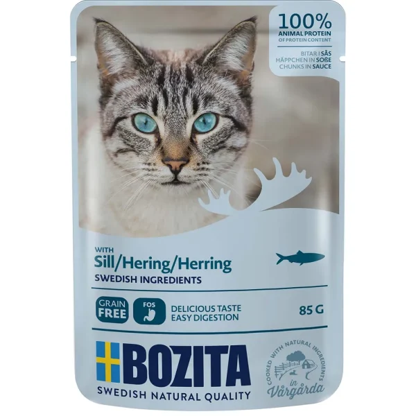 Bozita Feline Herring Chunks in Sauce 85g