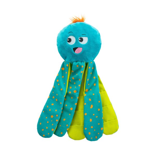 Outward Hound Silly Legz Roll-up Plysjleke m/godbitlommer Turkis