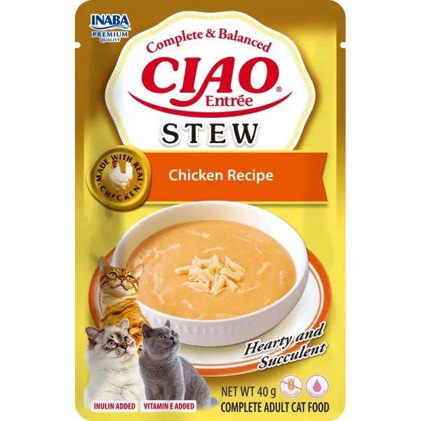 Ciao Cat Meat Entrée Stew Chicken 40g