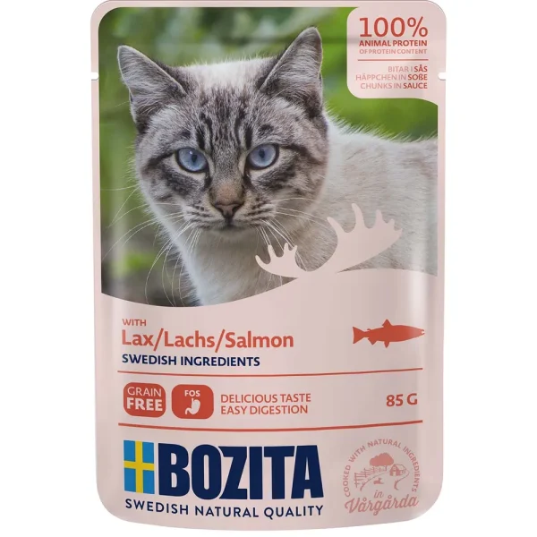 Bozita Feline Salmon Chunks in Sauce 85g
