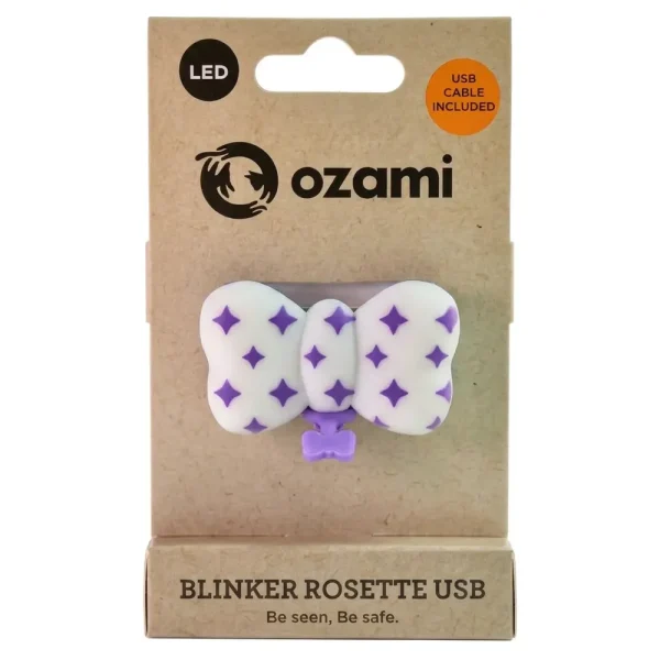 Ozami Blinker Sløyfe Lilla 5,7x3,4x2,5cm