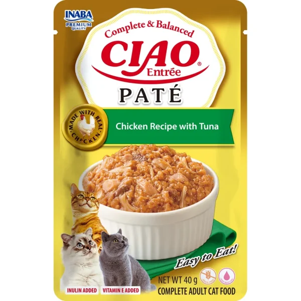 Ciao Cat Meat Entrée Paté Chicken/tuna 40g