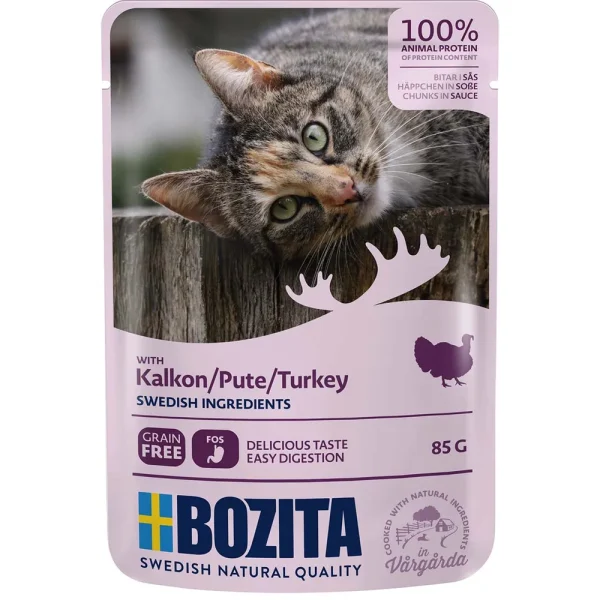Bozita Feline Turkey Chunks in Sauce 85g