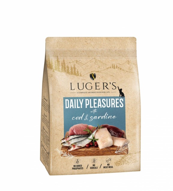 Luger's Cat Air Dried Food Daily Pleasures w/Cod & Sardine 1kg